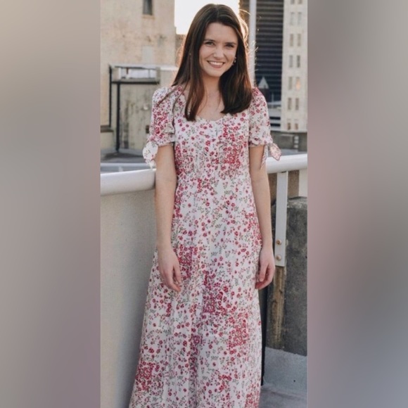 NWT Gal Meets Glam Brigitte Floral Maxi Dress Spring Summer Dress Sizes 8 and 10 - Picture 6 of 13